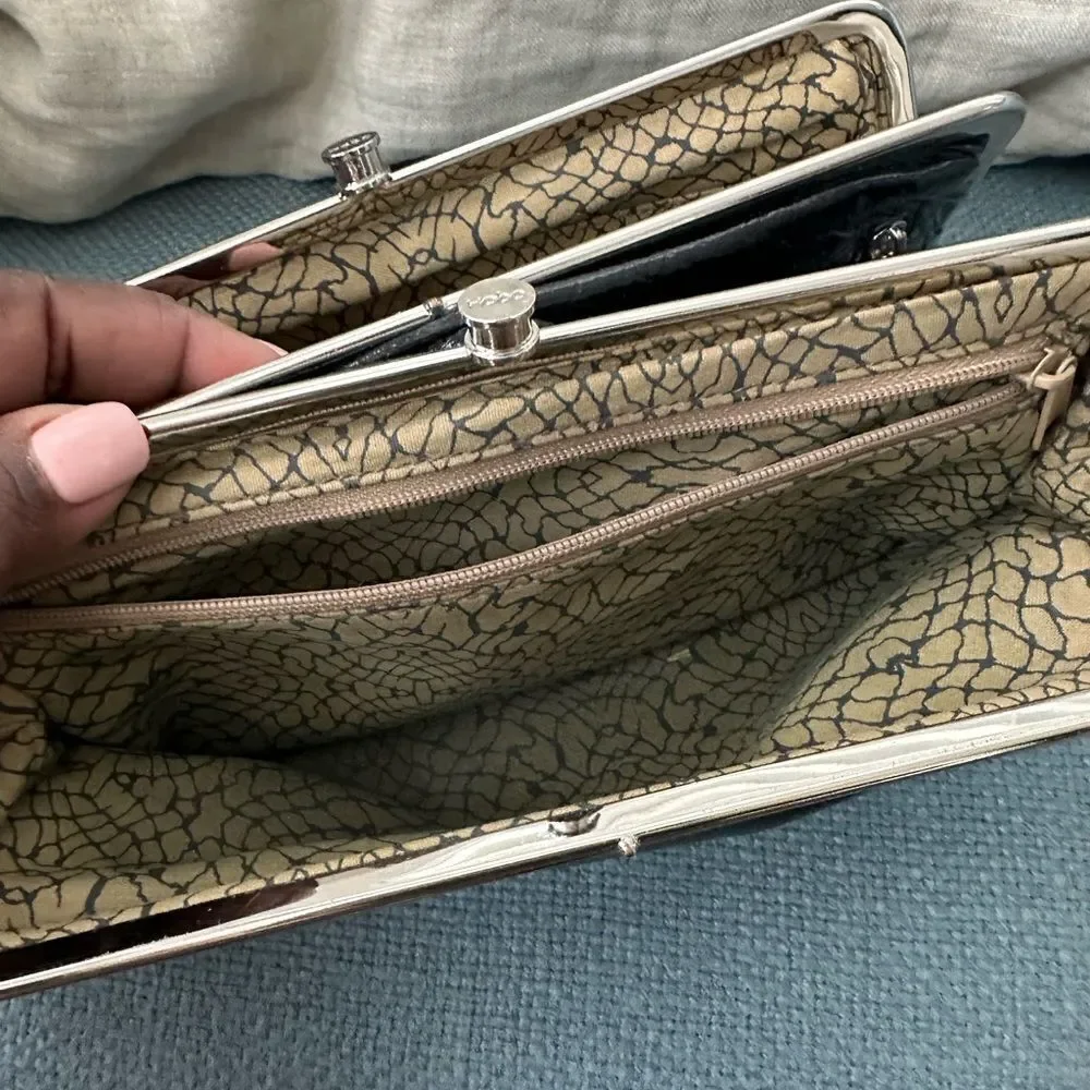 HOBO Black Lauren Clutch-Wallet